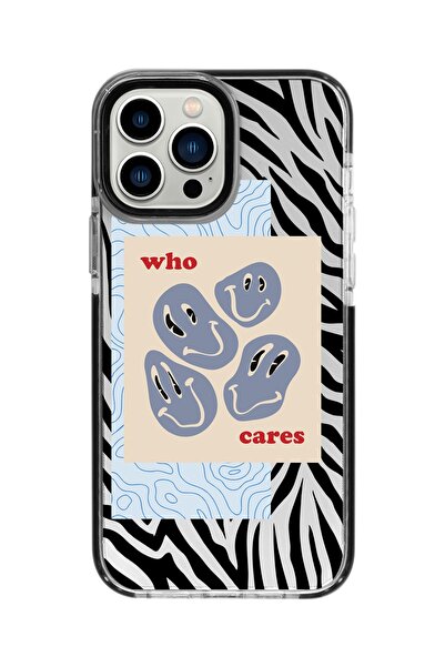 shoptocase Iphone 13 Promax Kenar Korumalı Anti Shock Who Cares Desenli Telef...