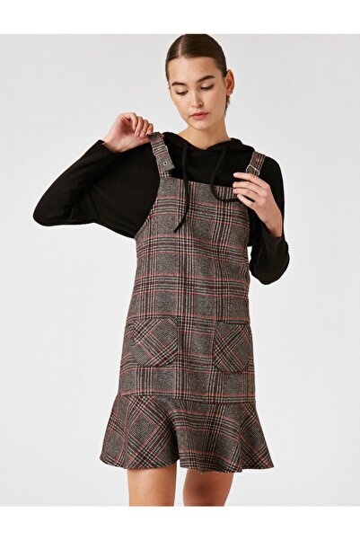 Koton Rochie scurtă în carouri cu bretele