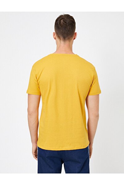 Koton Erkek Sarı T-Shirt