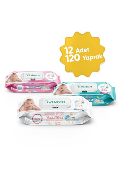 Golden Sensitive Islak Mendil 12x120 1440 Yaprak (1koli)