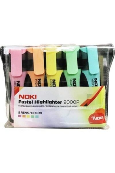 Noki Highlighter Pastel 5 Colors Pvc 9000