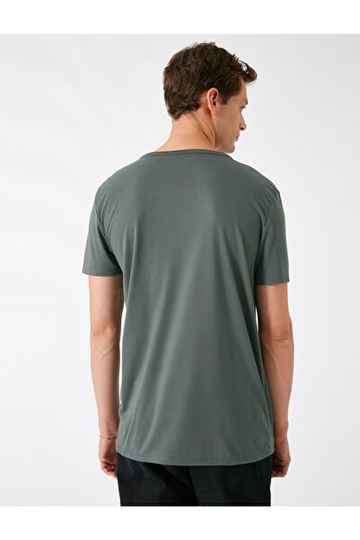 Koton Ανδρικό Πράσινο T-Shirt 1KAM12018LK