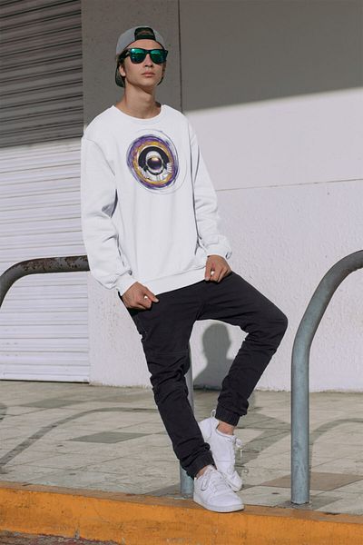 SUNFREE Φούτερ Unisex με στάμπα Astronaut Oversize