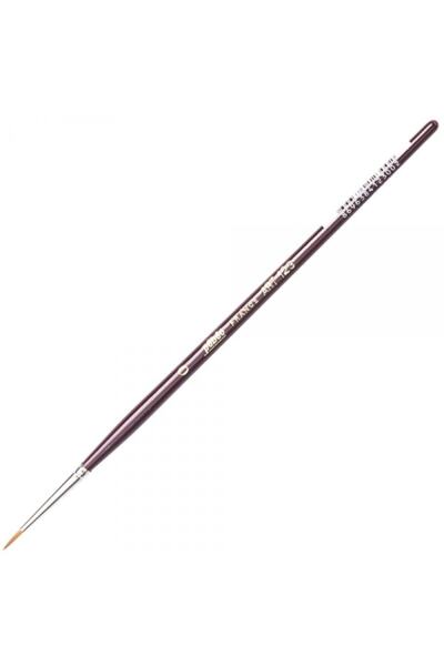 Pebeo 123 Serisi Kısa Saplı Sentetik Yuvarlak Fırça - N:0