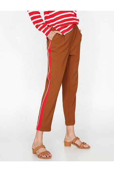 Koton Stripe Detailed Trousers
