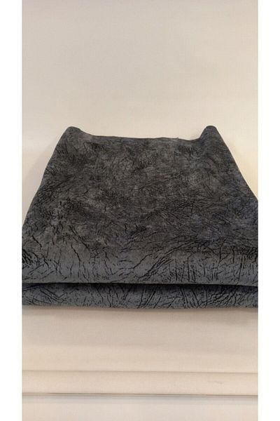 ceyizimdekor 2 Pieces Vein Patterned Anthracite Gray Sponge Non-Slip Sofa Cover