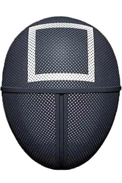 Parti Kırtasiye Squid Game Kalamar Oyuncu Kare Asker Yüz Maskesi - Squid Game Kalamar Oyuncu Orjinal Maske - Squid