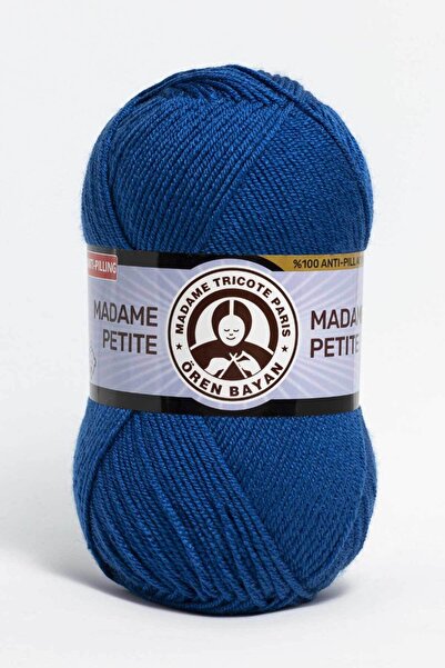Ören Bayan Madame Petite Anti-pilling Örgü Ipi 100gr |0128-saks Mavisi|