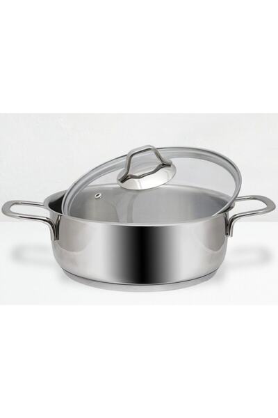 gülsan وعاء ميجا إينوكس المسطح 26 سم