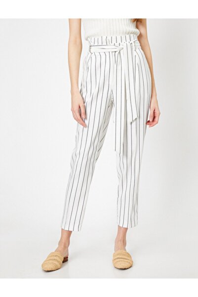Koton Ριγέ Γυναικείο Παντελόνι