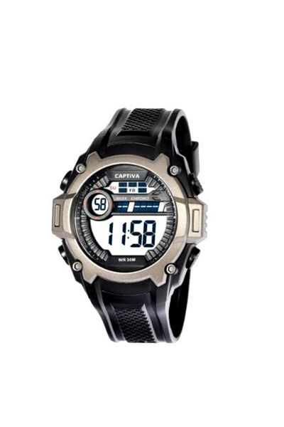 captiva Illuminated Wristwatch with Alarm and Stopwatch