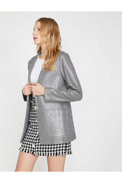 Koton Blazer - Schwarz - Regular Fit
