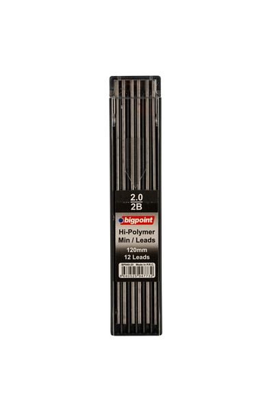 Bigpoint 2B Pen Tip 2mm - 120mm 12pcs Tube