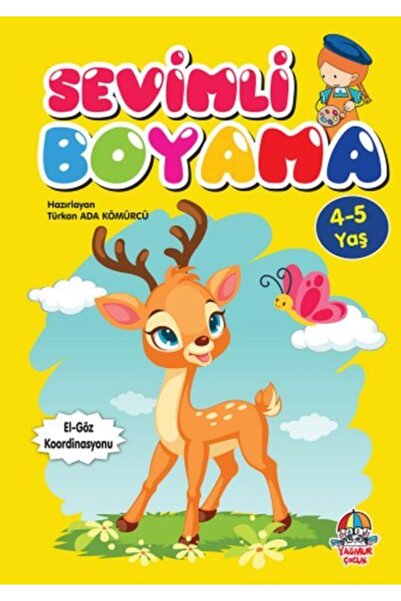 Yağmur Çocuk Sevimli Boyama (4-5 Yaş), Türkan Ada Kömürcü, Yağmur Çocuk Yayınları, Sevimli Boyama (4-5 Yaş) Kitab