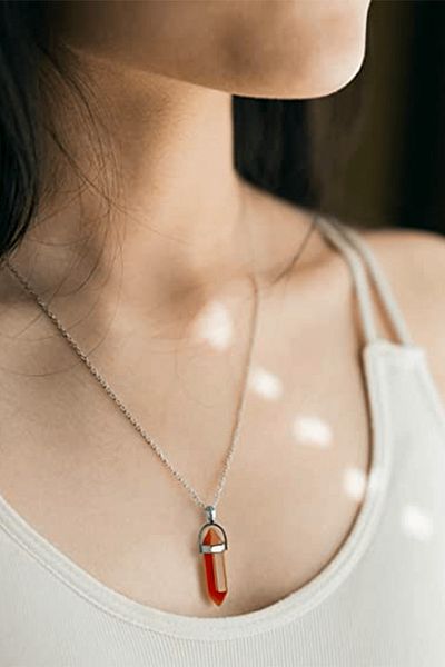 Tesbih Atölyesi High Quality Nail Model Yemen Agate Stone Necklace - Certified