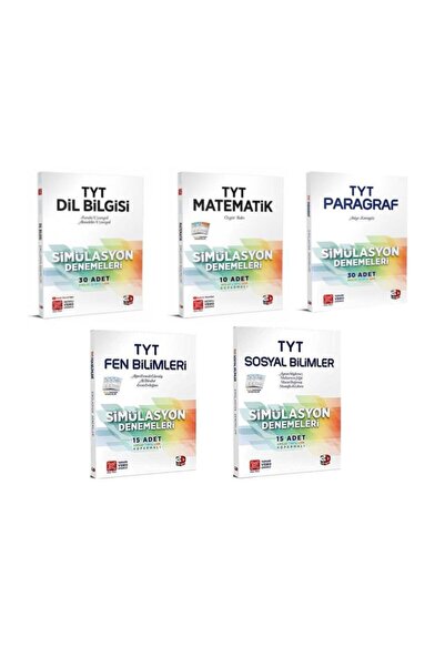 3D Yayınları Tyt Dil Bilgisi, Matematik, Paragraf, Fen Bilimleri, Sosyal Bili...