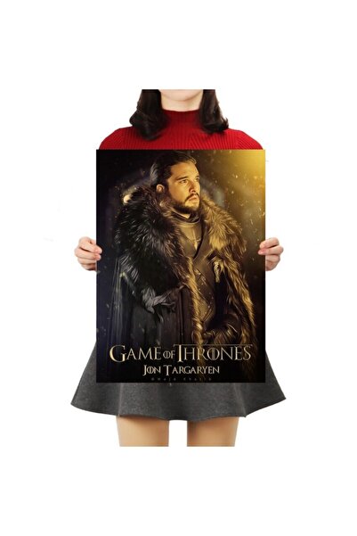 Caph Design Jon Snow - Game Of Thrones Vintage Kraft Poster - 33x48cm