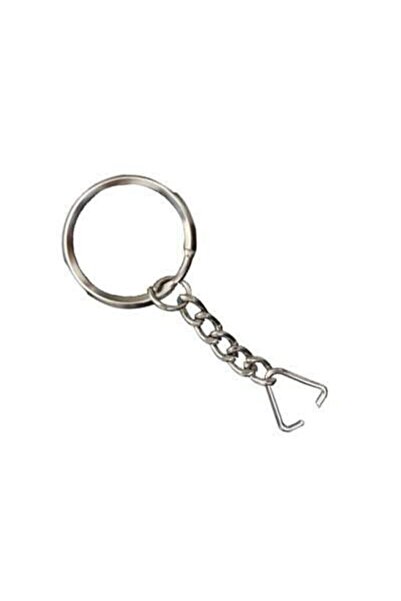 Genel Markalar Anahtarlık Halkası Zincirli Anahtarlık Üçgen Aparatlı (100) Adet