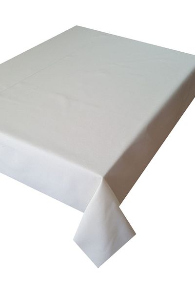 Ekselans Home Ecru Carefree Stain Resistant Duck Fabric Living Room Kitchen Table Cloth