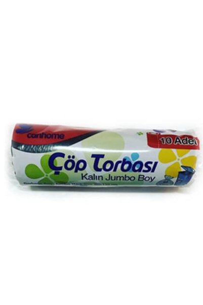firdevsi hobi Canhome-thick Jumbo Size Garbage Bag-80x110cm- 325gr--1 Roll X10 Pieces-black