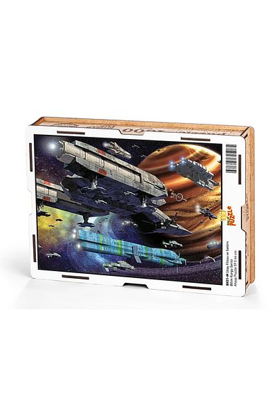 King Of Puzzle Space Fleet And Saturn Wooden Puzzle 1000 Pieces (bk01-m)