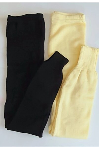İNCİ BUTİK Wool Knitted Thermal Leggings 2 Pack