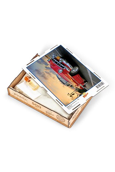 King Of Puzzle Chevrolet Bel Air - 1954 Wooden Puzzle 500 Pieces