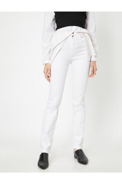 Koton Carmen Jean - Pantaloni slim fit cu talie înaltă