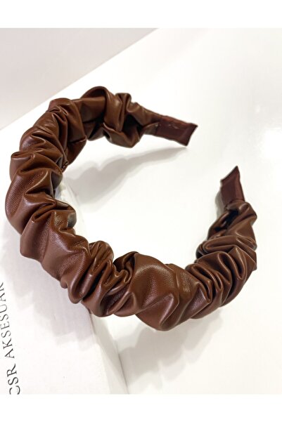 CSR AKSESUAR Coroană din piele maro