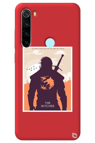 WANNA PROTECT حافظة هاتف من السيليكون لهاتف Xiaomi Redmi Note 8 باللون الأحمر...
