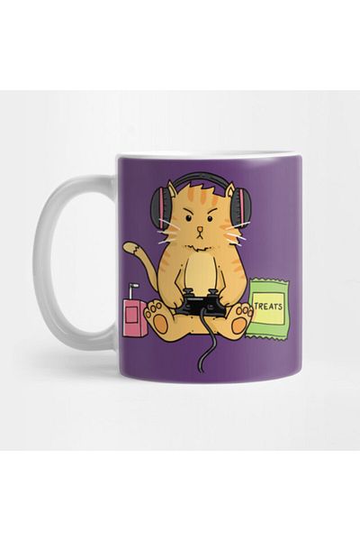 Pixxa كوب Gamer Cat Gamer Cat