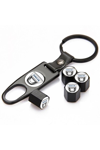 GARDENAUTO Dacia Dokker Paslanmaz Çelik Sibop Kapağı Ve Anahtarlık Seti
