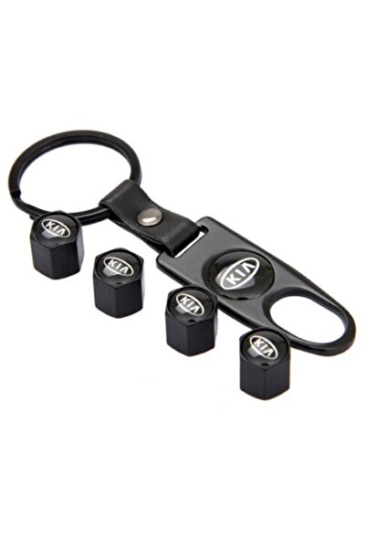 GARDENAUTO طقم غطاء صمام وسلسلة مفاتيح من الفولاذ المقاوم للصدأ لكيا ريو 2005...