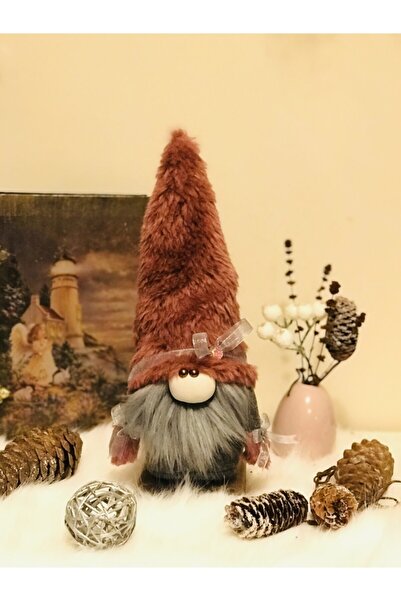 Genel Markalar Yeni Yıl El Yapımı Kürklü Hediyelik Şans Cücesi, Gnome,new Year