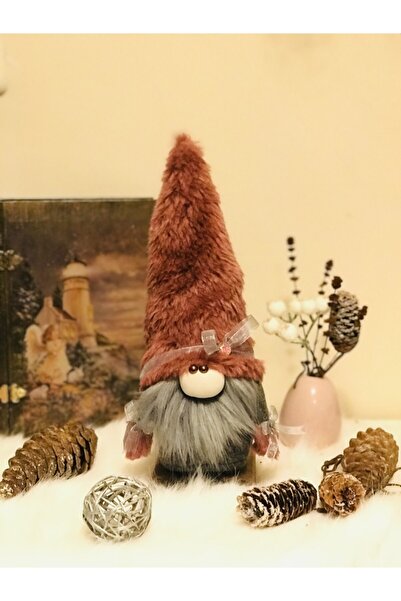 Genel Markalar Yeni Yıl El Yapımı Kürklü Hediyelik Şans Cücesi, Gnome,new Year