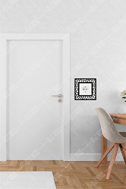 Diji Wood Kare Dekoratif Priz Çerçevesi