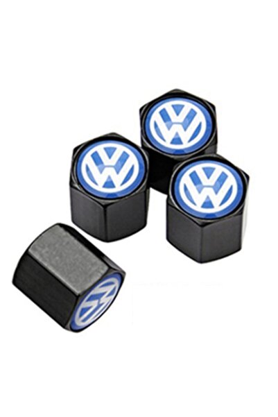 GARDENAUTO Stainless Steel Valve Cover with Blue Logo for Volkswagen Passat B8 after 2015 4 Pieces