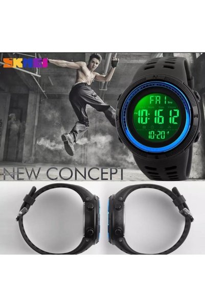 Skmei 1251 Men's Wristwatch New Led Luminous (1251Bn) 1251Bn