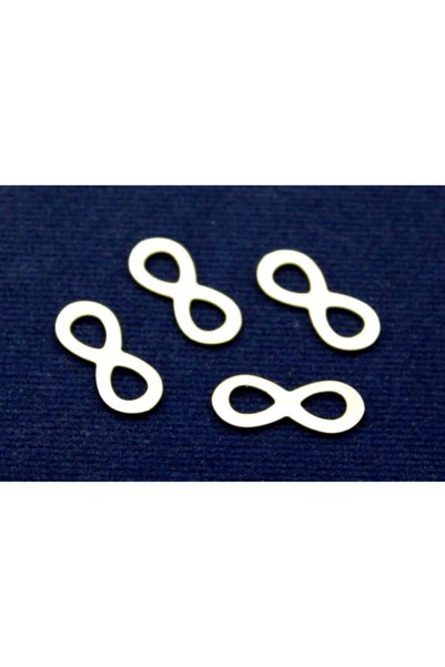 yfhobi 10 Adet- 7x16 Mm Sonsuzluk Desenli Pul, Takı Malzemesi, Metal Pul, Nik...