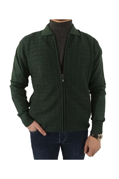 DCN Ateş Polo Collar Cardigan-10339