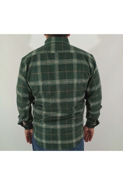 DCN Erkek Klasik Kesim Kalın Yün Oduncu Gömlek-staro9685