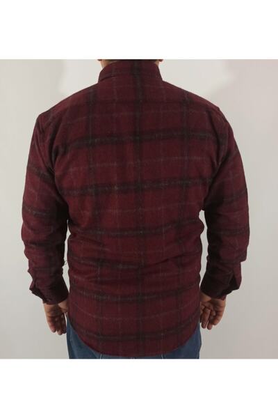 DCN Erkek Klasik Kesim Kalın Yün Oduncu Gömlek-staro9685