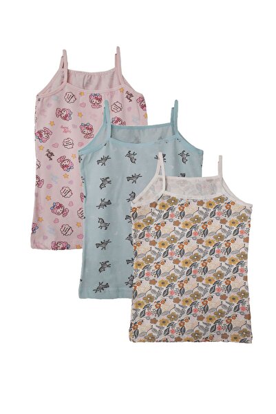 KOTA Κοριτσίστικο εσώρουχο βαμβακερό εσώρουχο με γκρι σχοινί 3 τεμαχίων