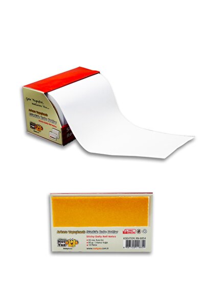 NotYaz Dailynotes Masaüstü Yapışkanlı Beyaz Rulo 10 Metre