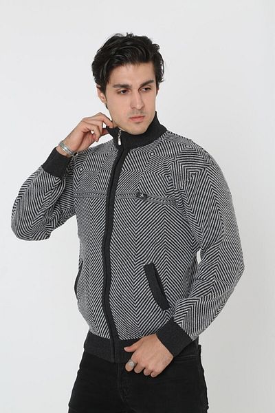 m modası Men's Middle Age and Above Knitwear Knitted King and Father Cardigan