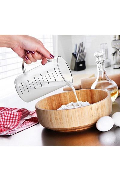 Herevin French Press Teapot Measuring Cup 3in1 Product Borosilicate Glass Frenchpress 600 ml