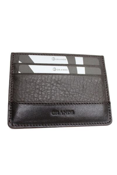 Grande Suport pentru carduri din piele naturală 747 pentru bărbați, maro