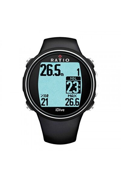 Genel Markalar Ratıo Dalış Bilgisayarı Idive Sport Easy, Siyah
