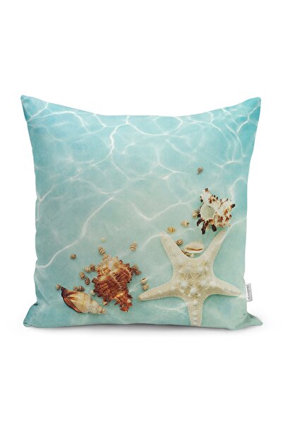 Realhomes Husă de pernă cu model de stele de mare tematică de vară