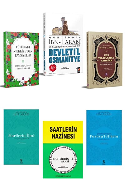 IQ Kültür Sanat Yayıncılık Muhyiddin Ibni Arabi 6 Kitap Seti